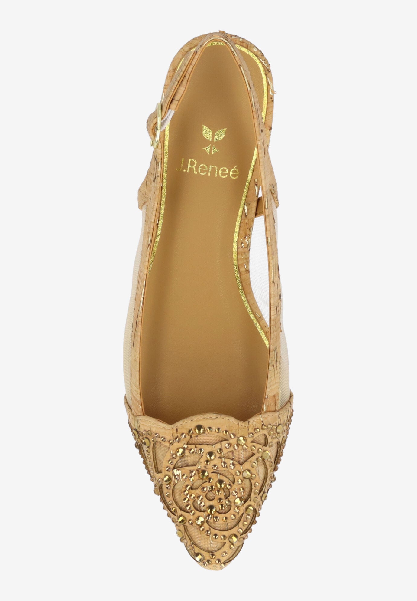 Elsinora Sling Back Pump, NATURAL GOLD, alternate image number 1