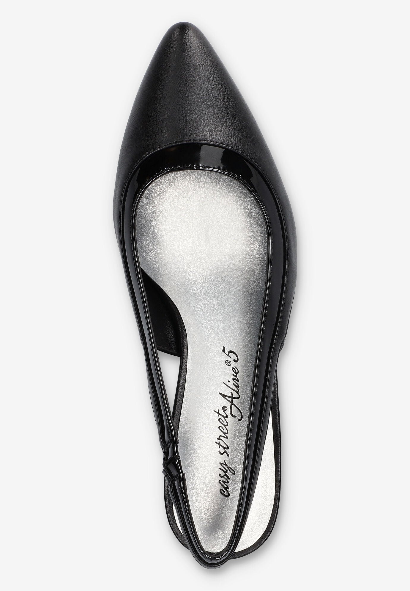 Dessa Slingback Pump, BLACK PATENT, alternate image number 6