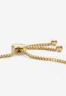 Gold-Plated Bolo 9" Bracelet with Diamond Accents, , on-hover image number 1