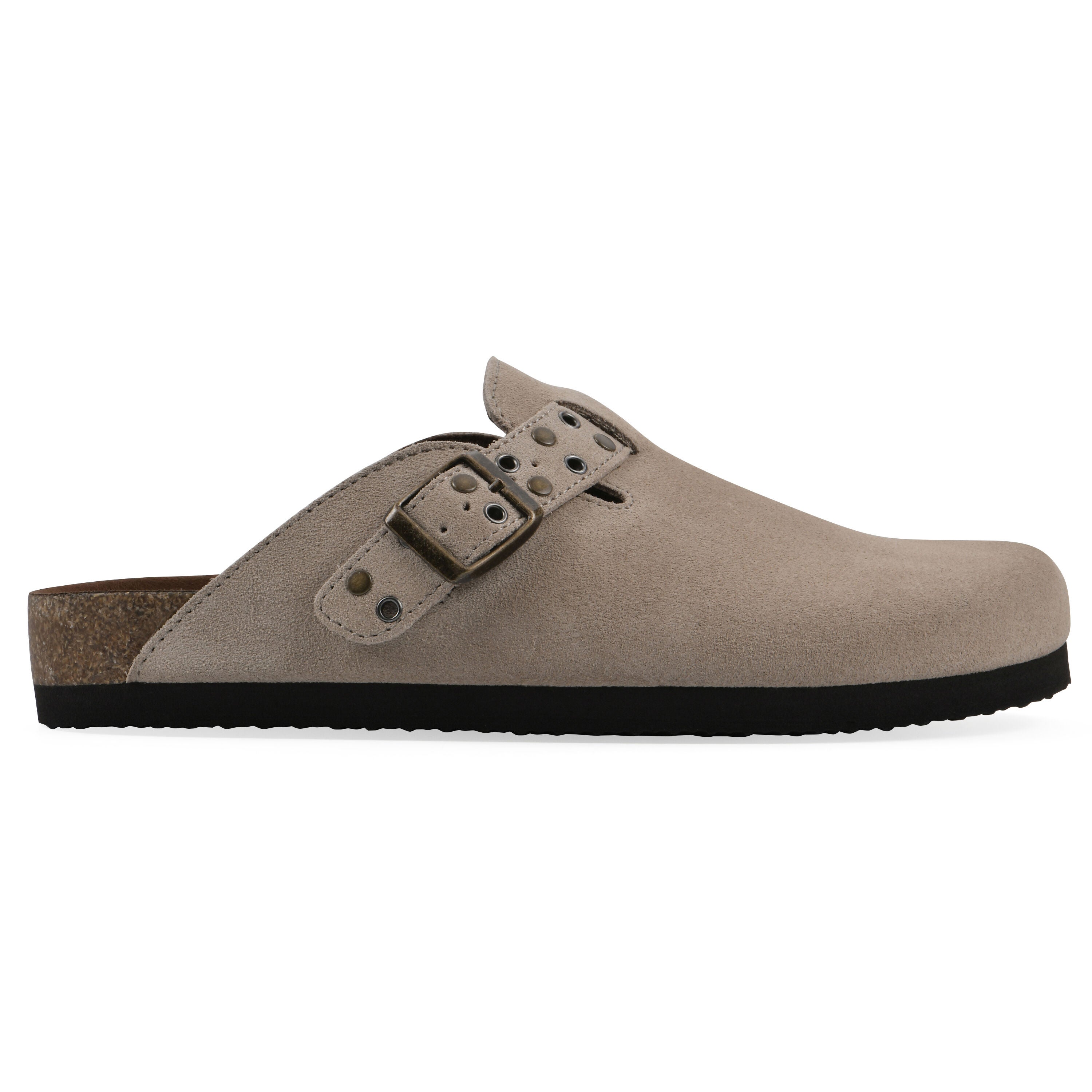 Benben Footbeds Clog, SANDAL WOOD SUEDE, alternate image number 2