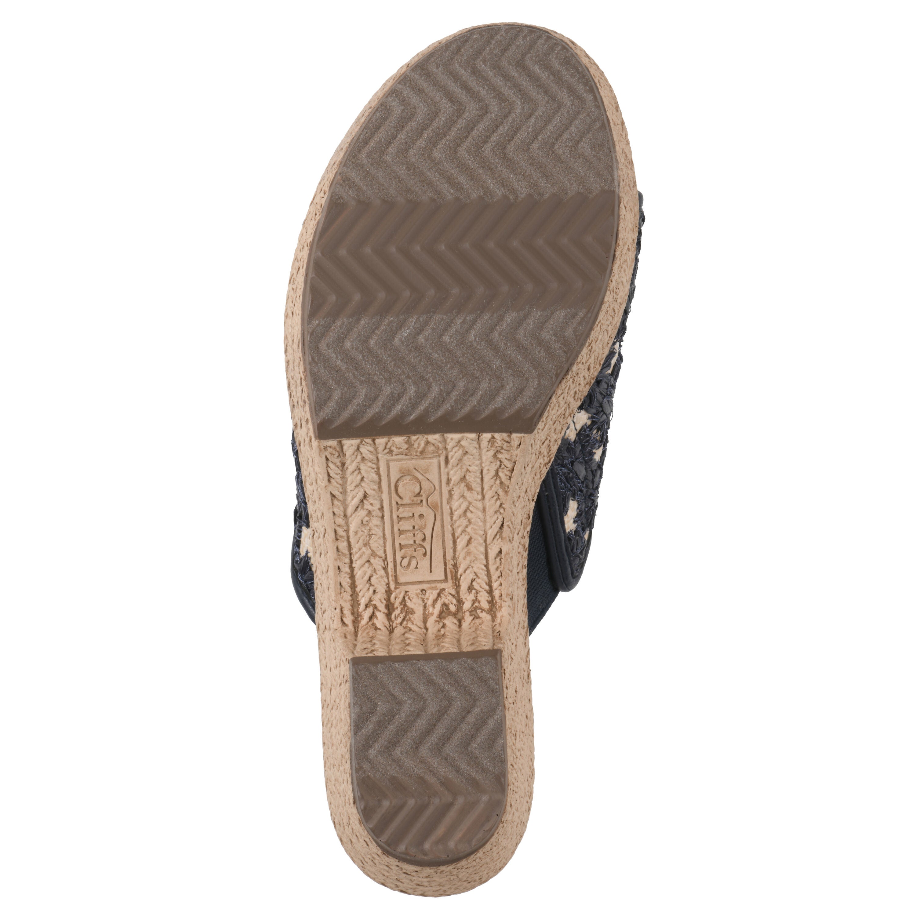 Bizzie Wedge Sandal, DARK BLUE FABRIC, alternate image number 5