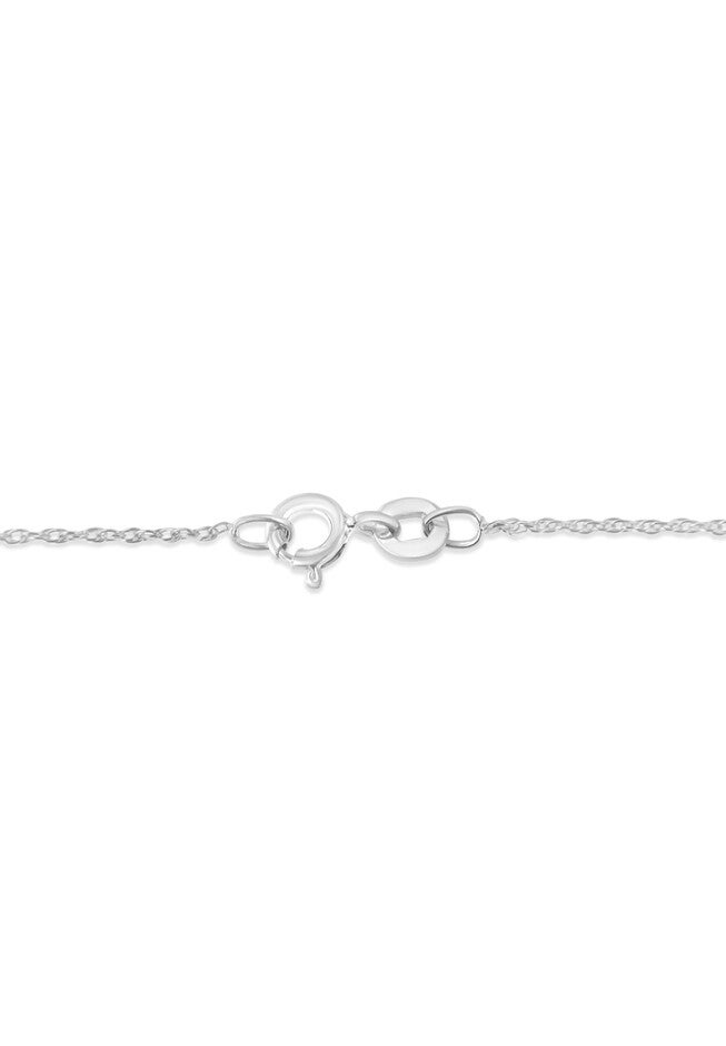 Sterling Silver Brilliantcut Diamond Miracleset Shared Prong Cross Pendant Necklace, , alternate image number 2