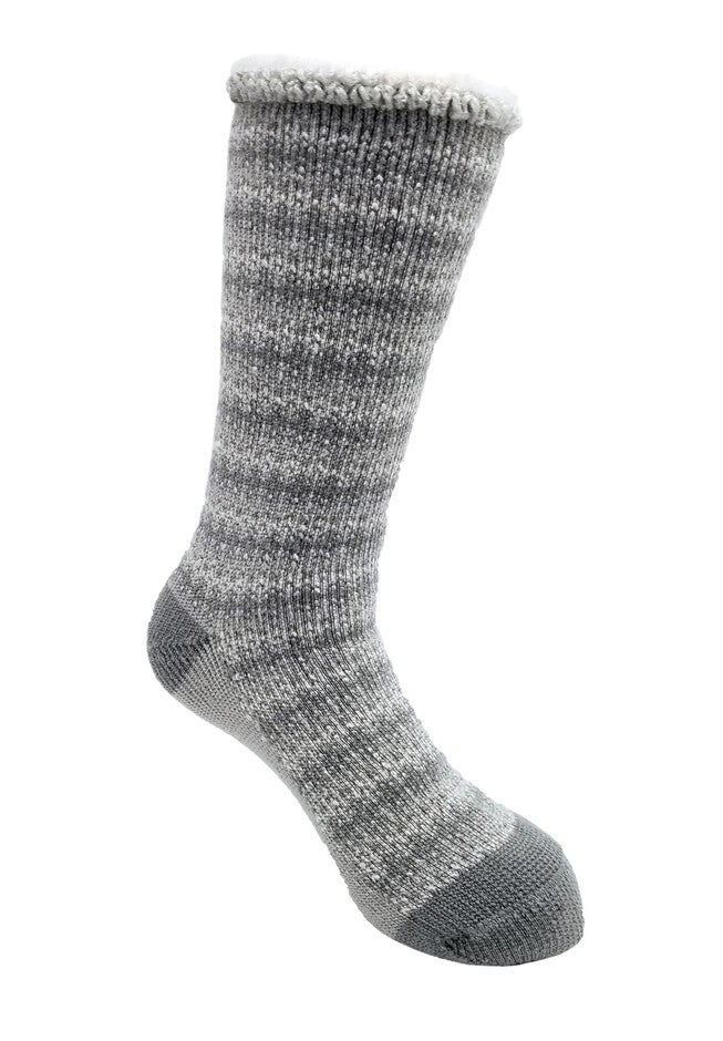 Allover Fairisle Thermal Socks, GREY, hi-res image number 0