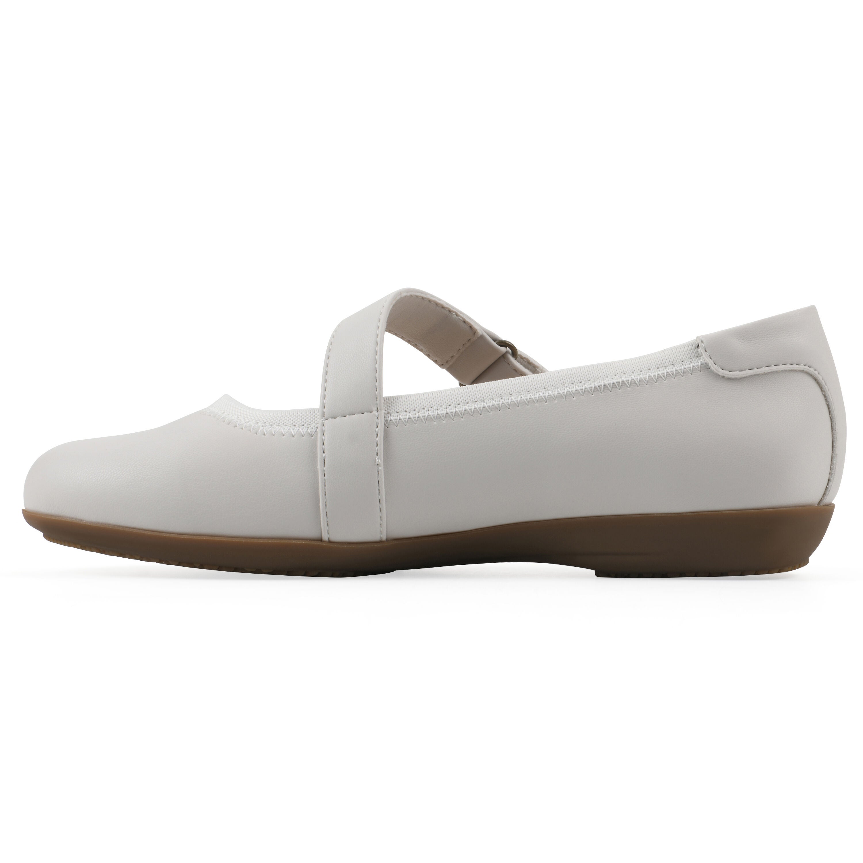 Carwen Ballet Flat, OFF WHITE SMOOTH, alternate image number 3