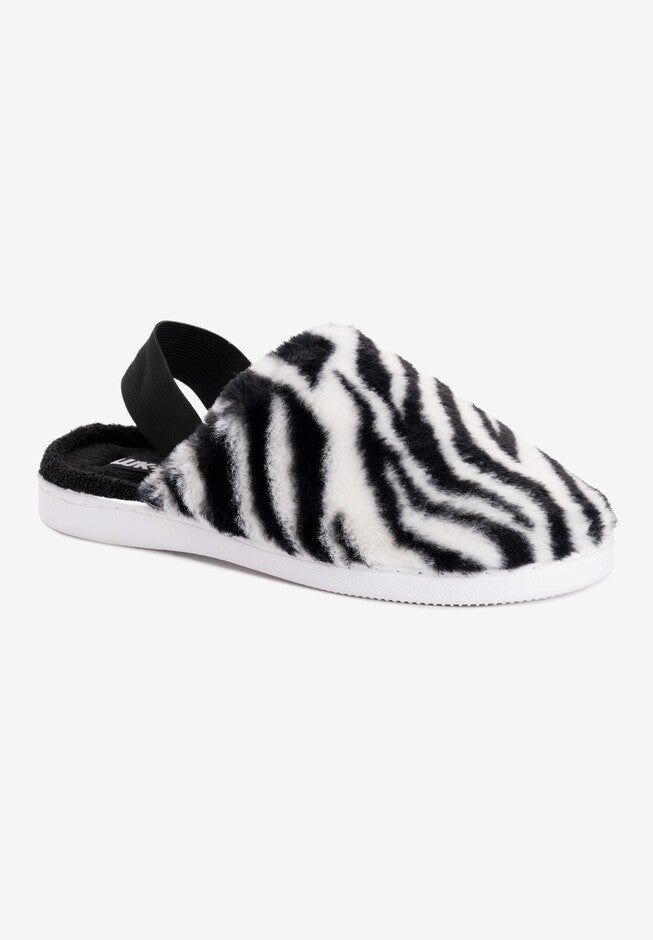 Adaline Slipper, ZEBRA BLACK WHITE, hi-res image number 0