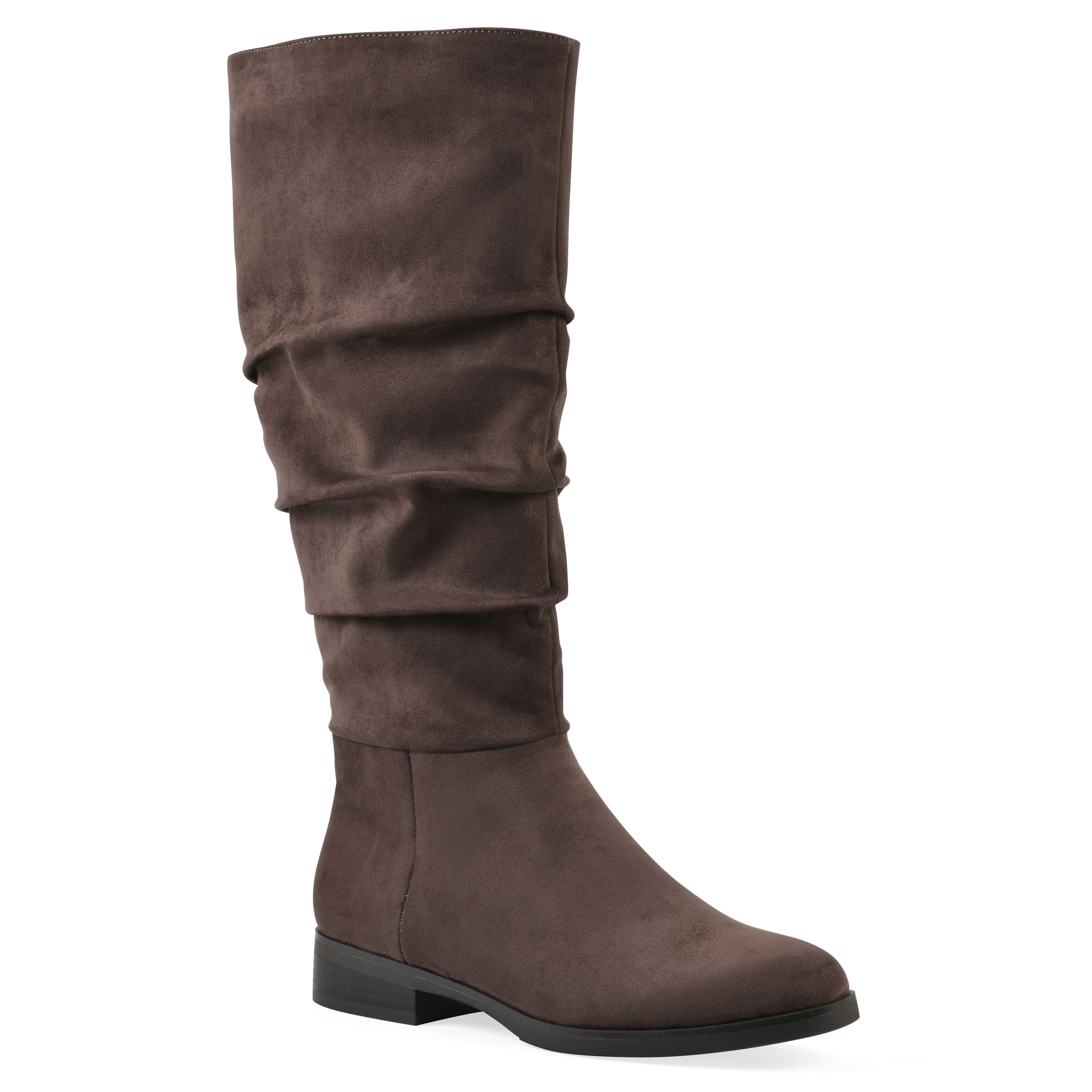 Barnes Tall Shaft Boot, DARK BROWN FABRIC, hi-res image number 0