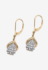 Gold & Sterling Silver Cluster Drop Earrings with Diamond Accent, , on-hover image number null