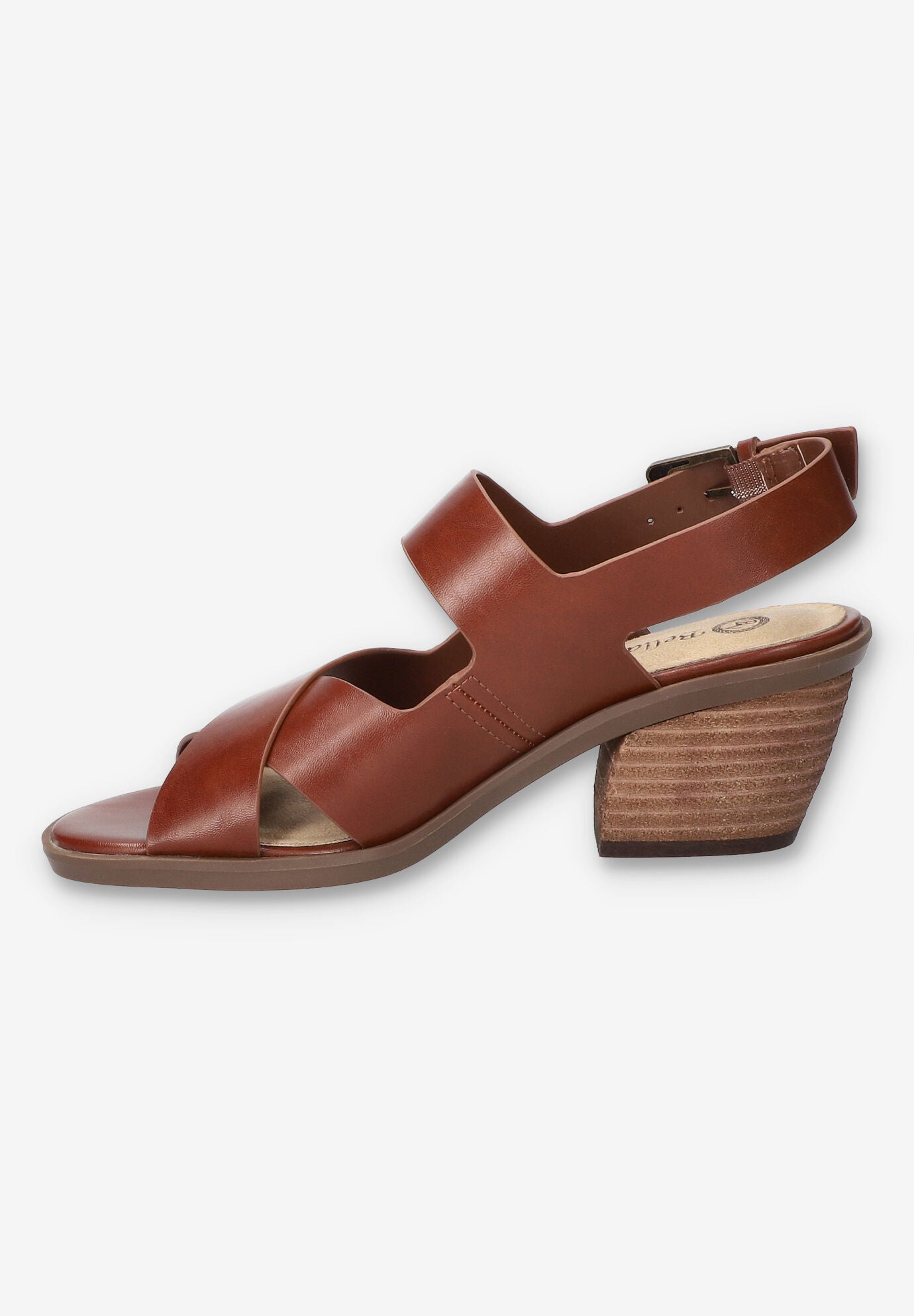 Cameron Block Heel Sandal, DARK TAN, alternate image number 4