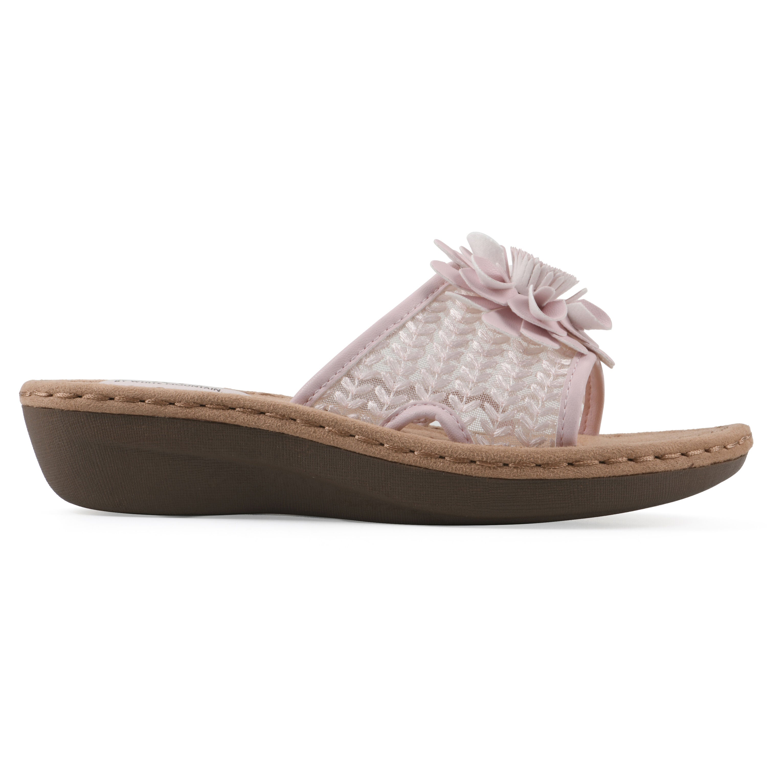 Chill 2 Wedge Slide Sandal, LIGHT PINK FABRIC, alternate image number 2
