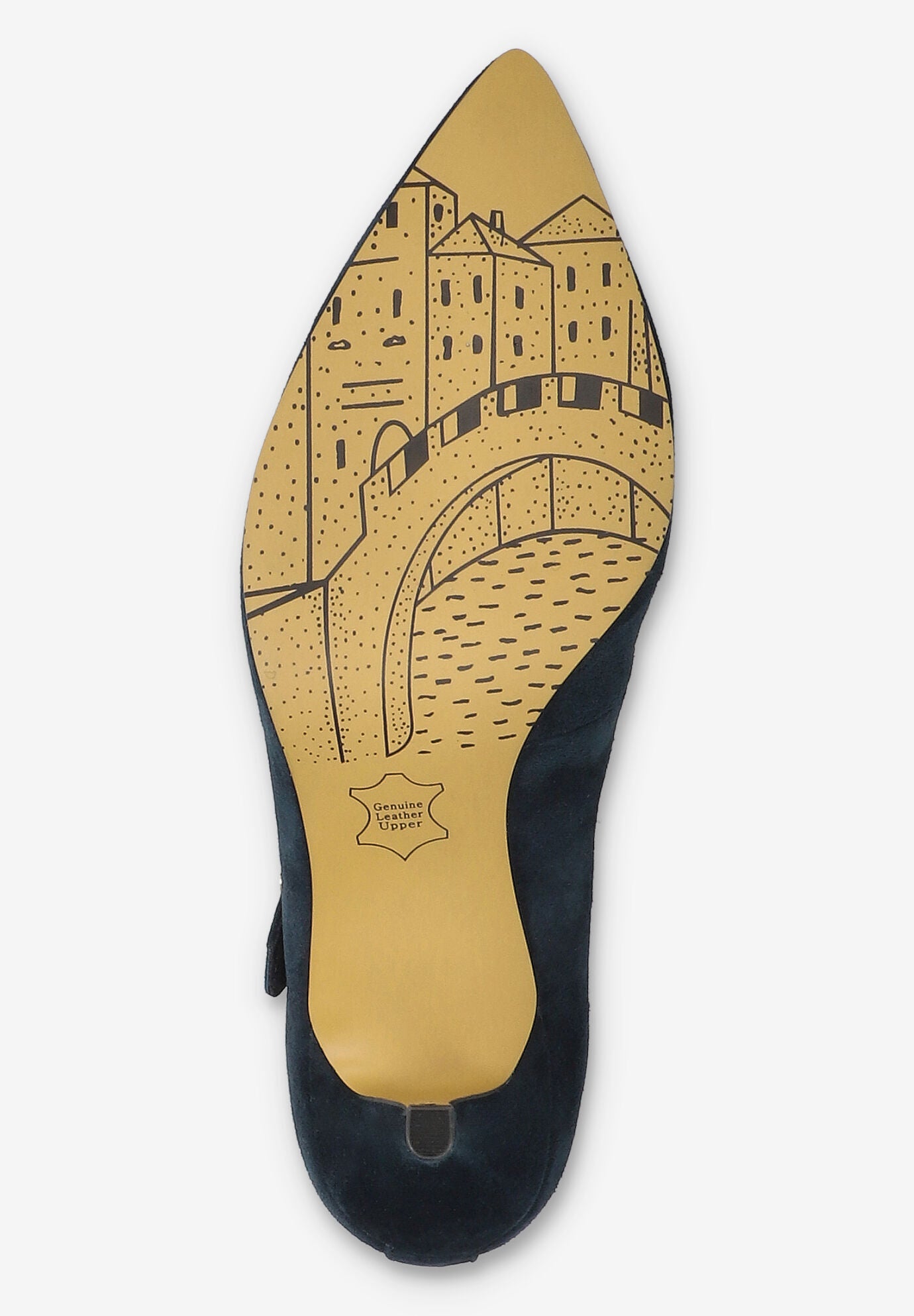 Lainey Mary Jane Pump, NAVY SUEDE LEATHER, alternate image number 5