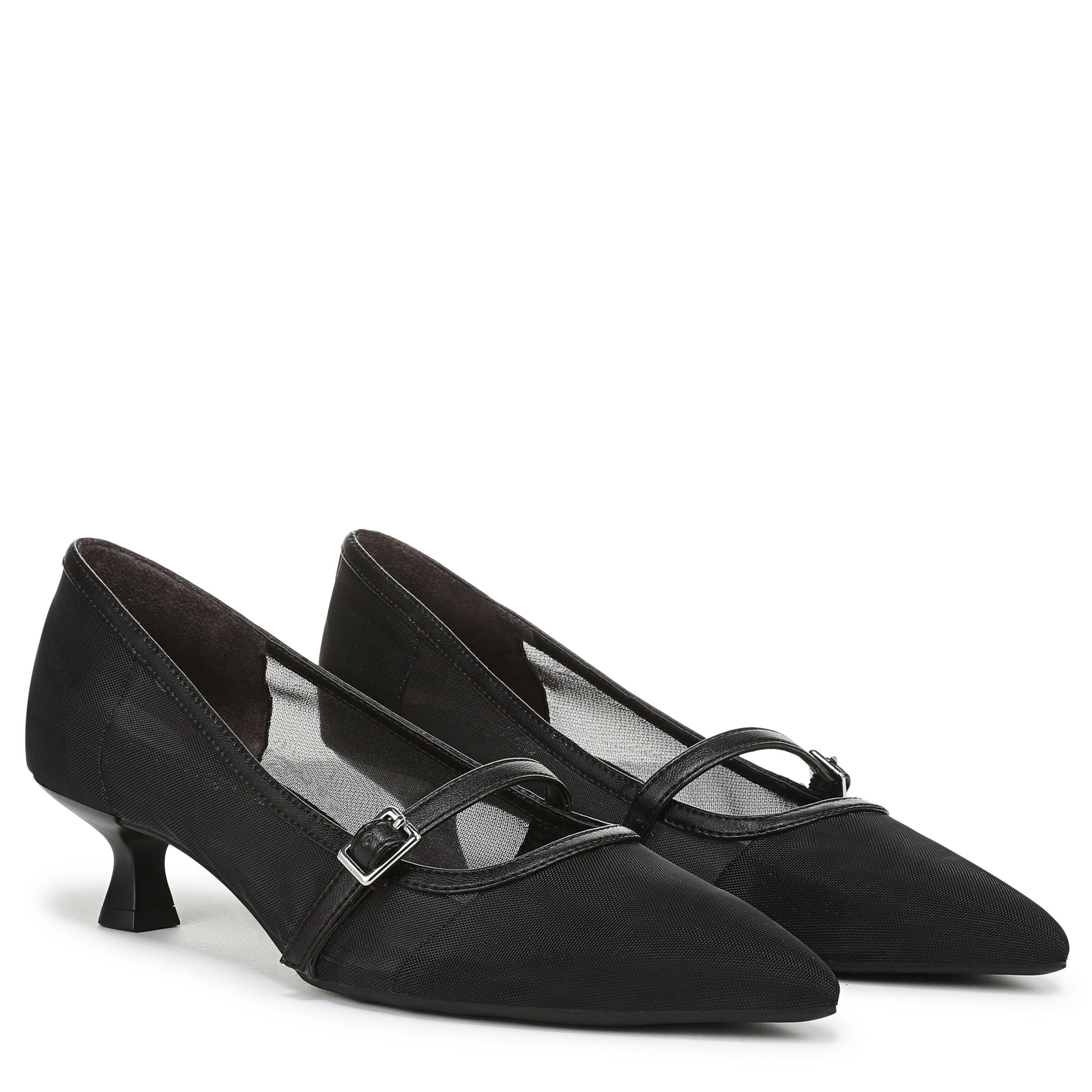 Madelyn Mary Jane Pump, BLACK MESH FABRIC, alternate image number 2