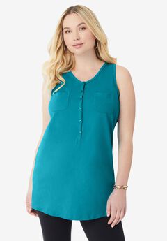 Henley Ultimate Tunic Tank