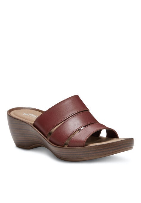 June Slide Sandal, DARK WALNUT, hi-res image number null