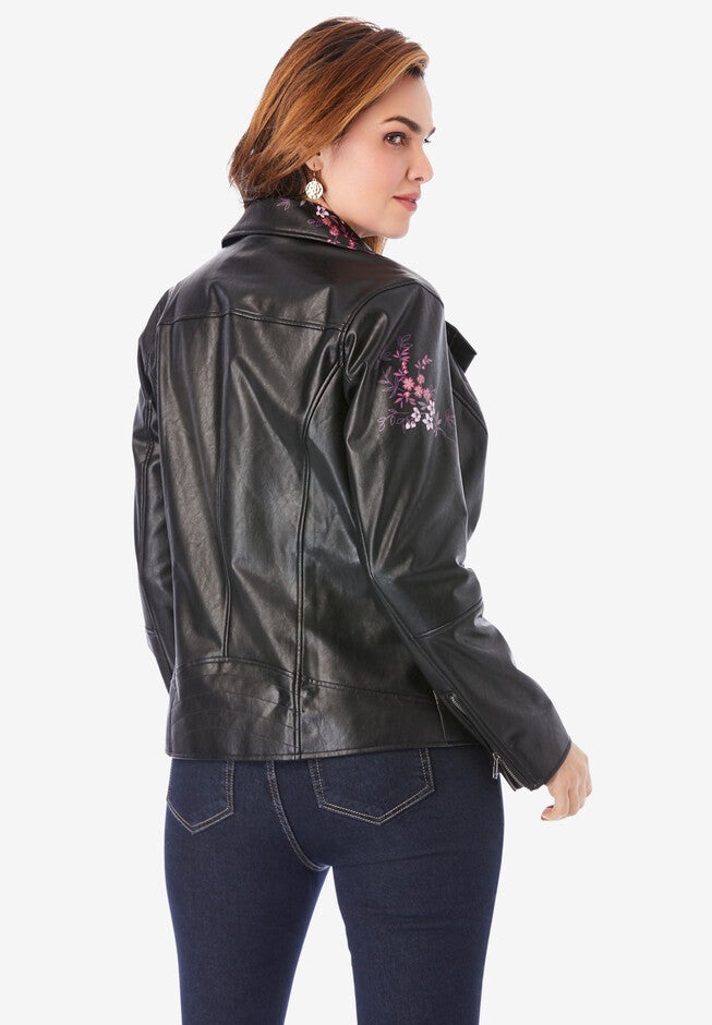 Floral Moto Jacket, , on-hover image number null