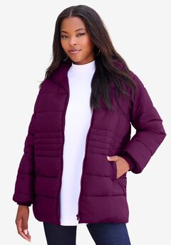 Plus Size Lightweight Quilted Jacket