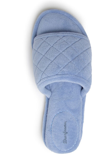 Beatrice Quilted Terry Slide Slipper, , alternate image number null