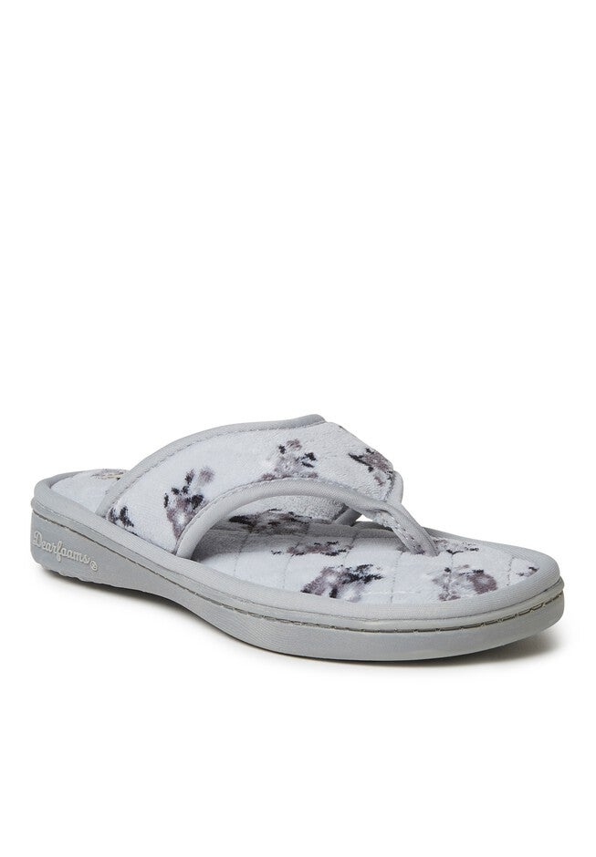 Melanie Colorblocked Microfiber Terry Thong, SKYSCRAPER, hi-res image number 0