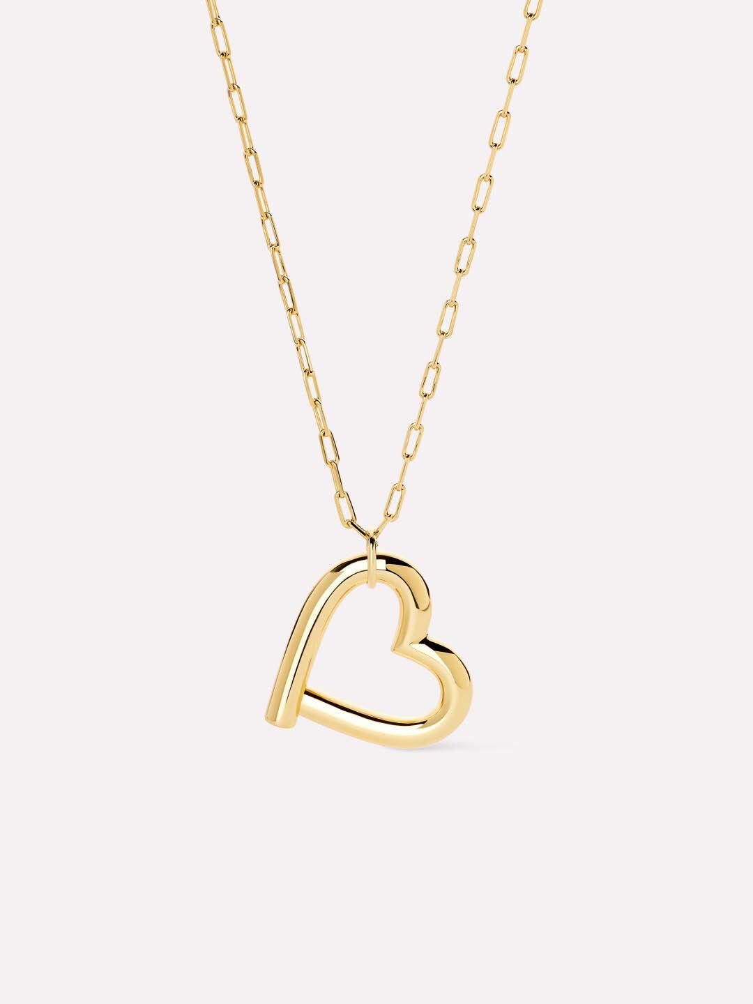 Delilah Heart Necklace, GOLD, hi-res image number 0