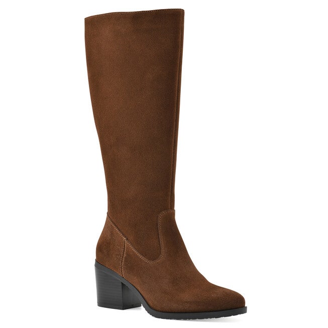 Tater Wide Calf Heeled Tall Shaft Boot, HAZEL, hi-res image number null