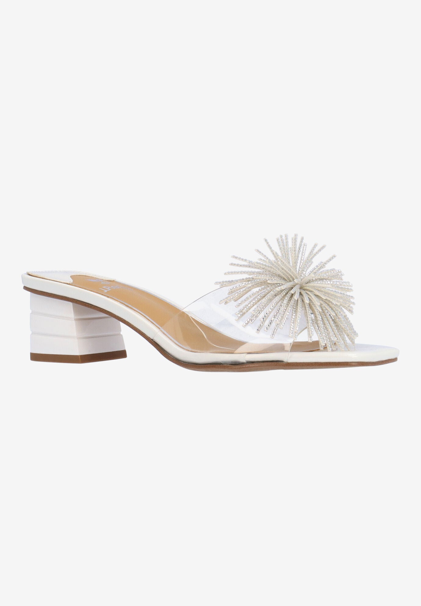 Ozara Slip-On Sandal, CLEAR WHITE, hi-res image number 0