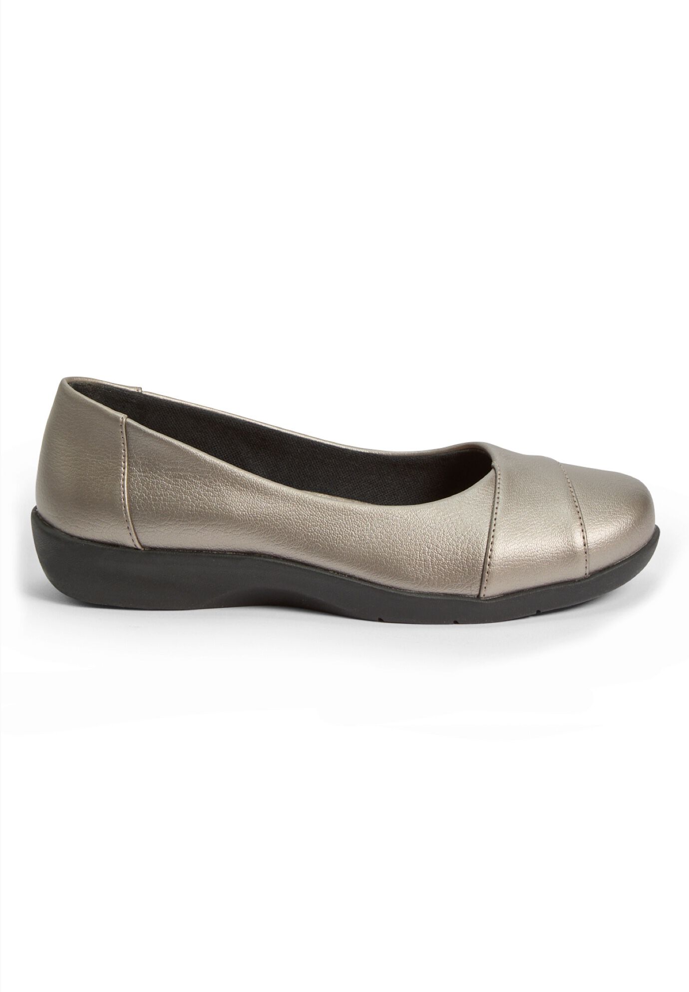 The Gab Slip On Flat, GUNMETAL, alternate image number 3