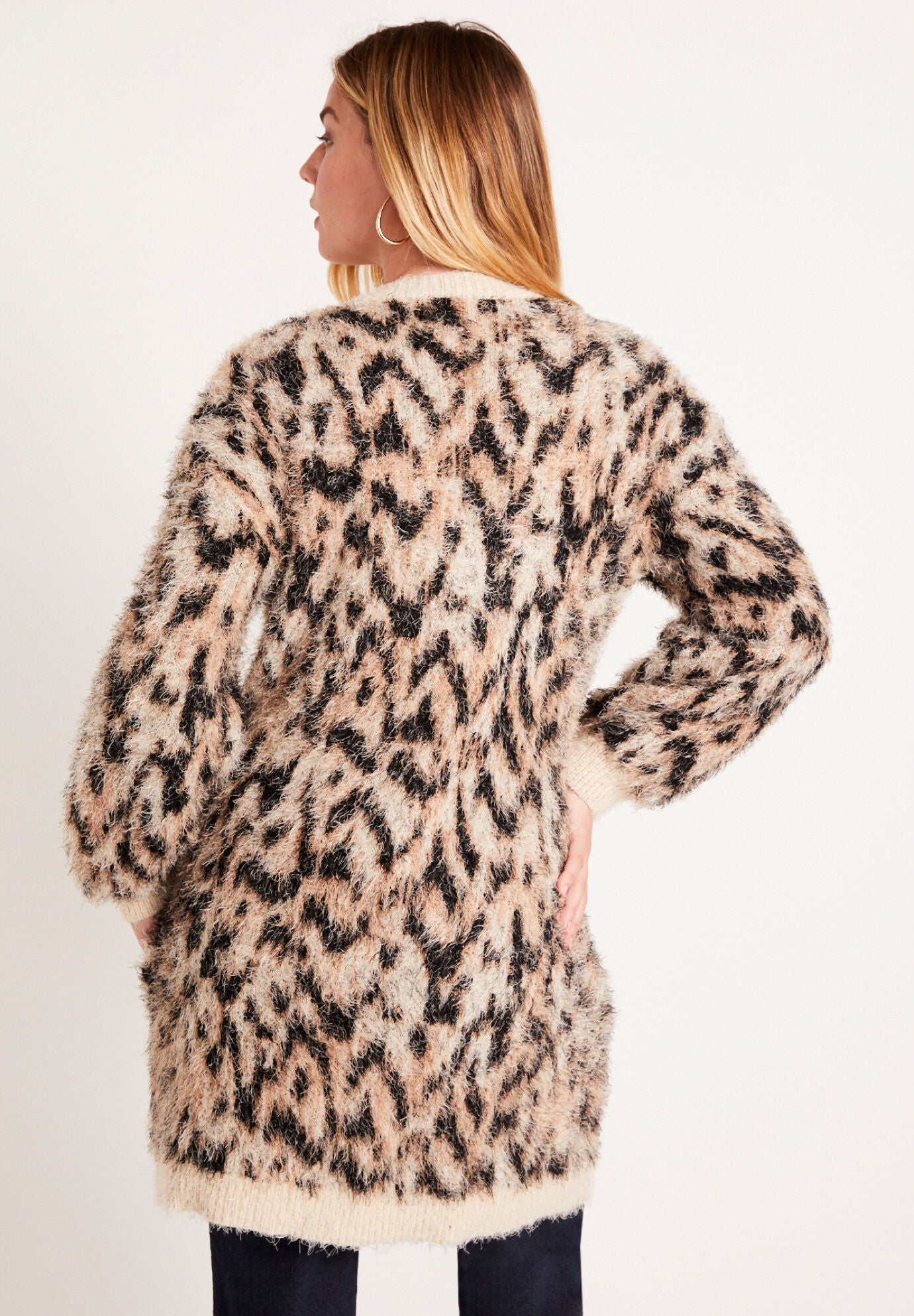 Leopard eyelash on sale cardigan