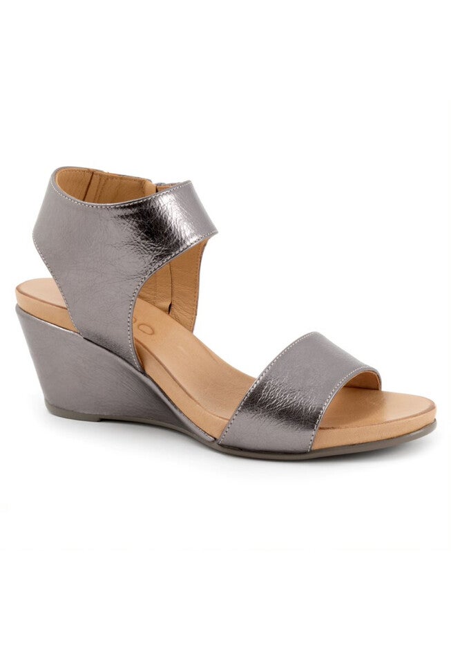 Ida Heeled Sandal, PEWTER, hi-res image number 0