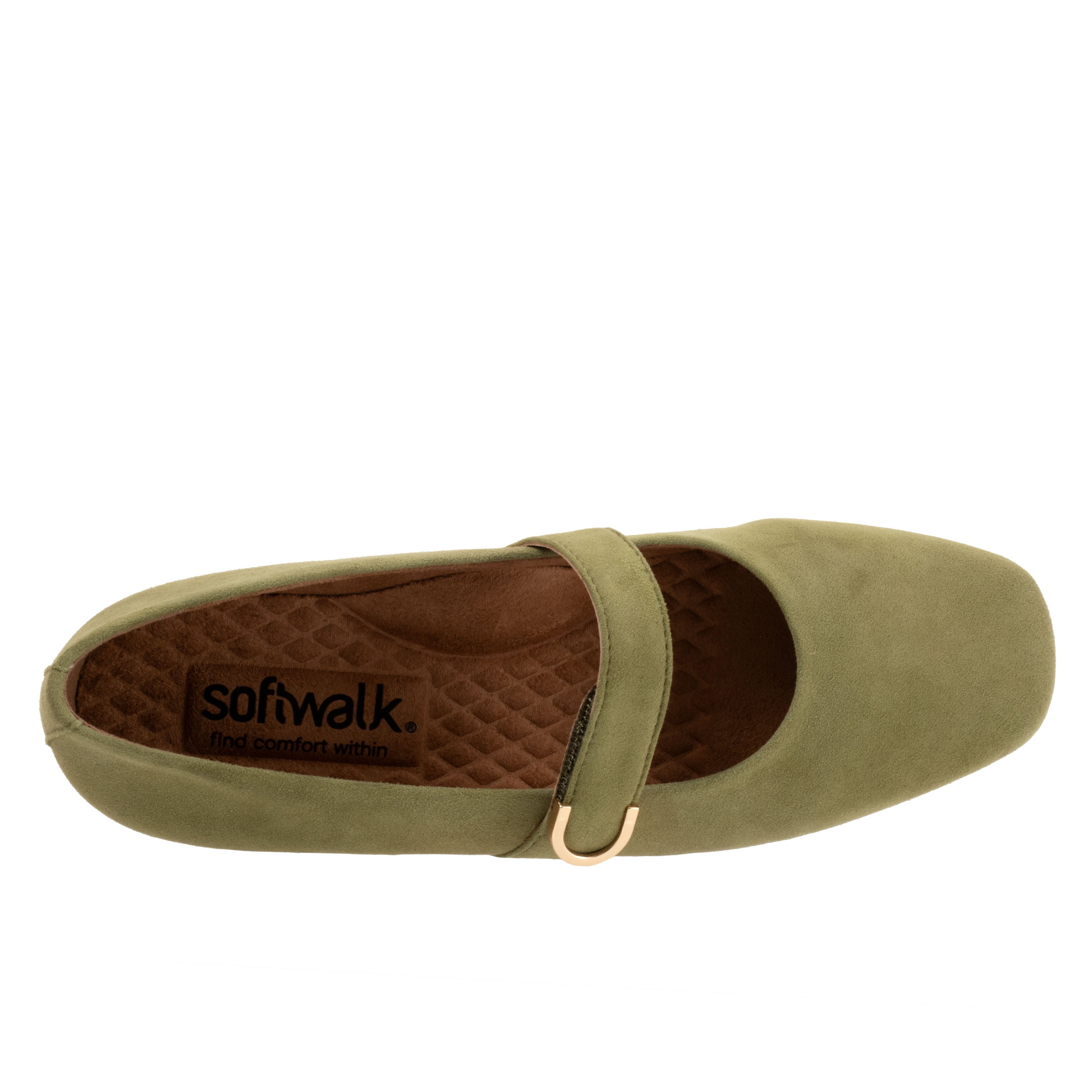 Valdivia Flat, OLIVE SUEDE, alternate image number 3