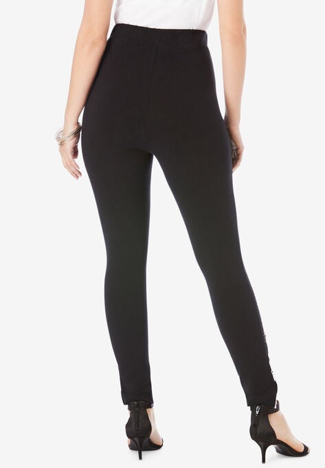 Lace-Applique Legging, , on-hover image number null