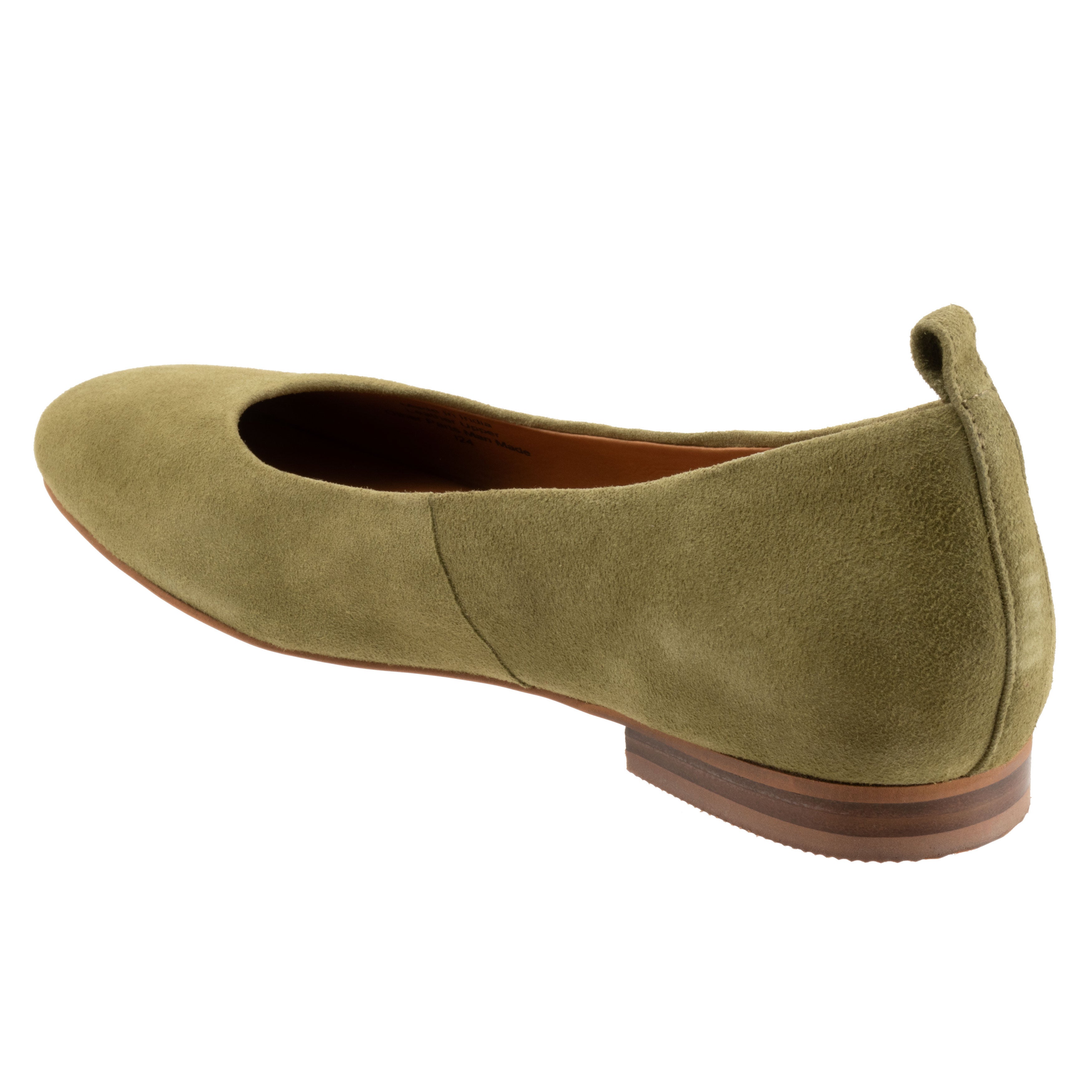 Kiris Flat, OLIVE SUEDE, on-hover image number 1