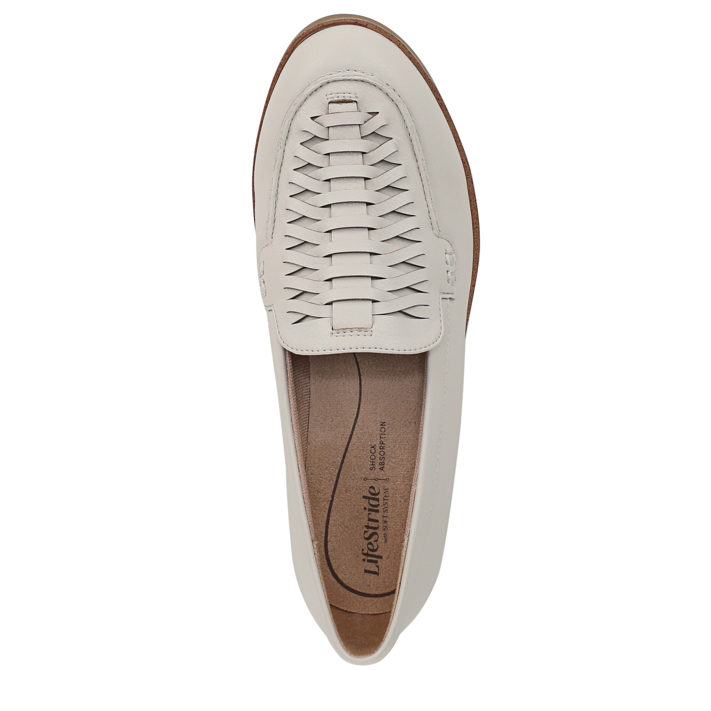 Zoey Flat, WHITE LEATHER, alternate image number 6