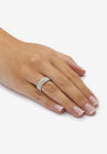 3-Piece Platinum-Plated Stackable Ring with Diamond Accent, , alternate image number null