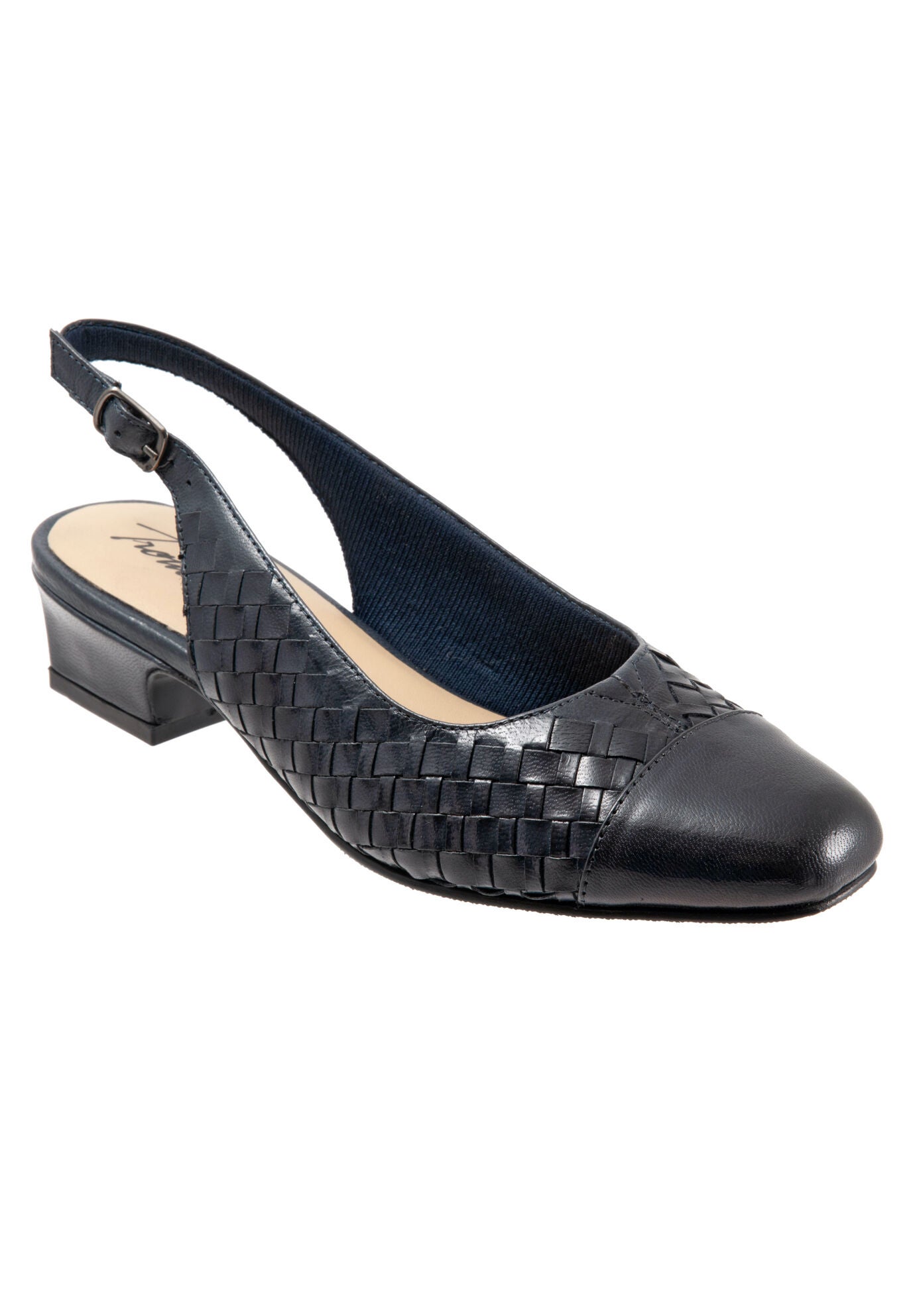 Dea Woven Flats, NAVY, hi-res image number 0