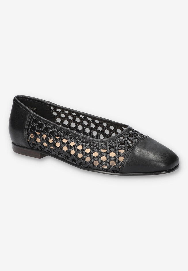 Beloved Square Toe Flat, BLACK, hi-res image number 0