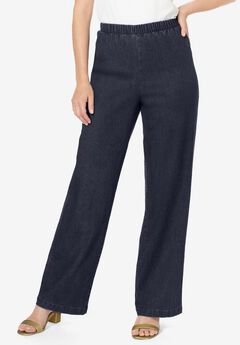 Plus Size Comfort Stretch Wide Leg Jean