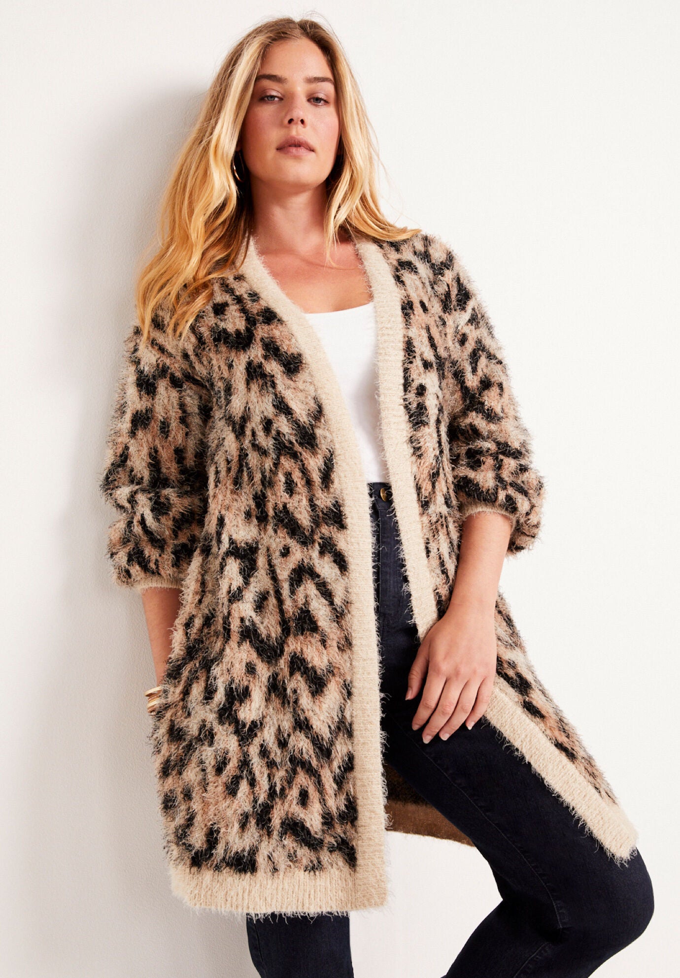 Women's sales eyelash cardigan