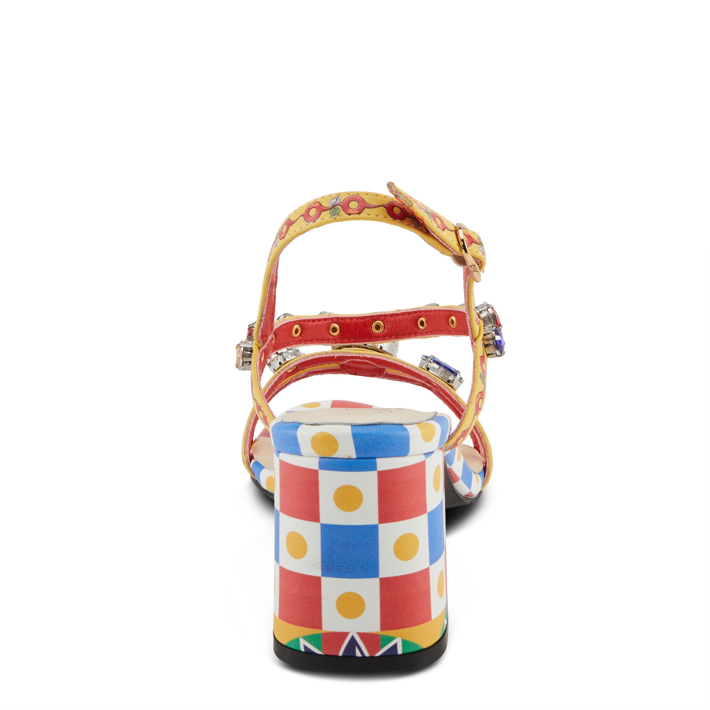 Fabfash Sandal, YELLOW MULTI, on-hover image number 1