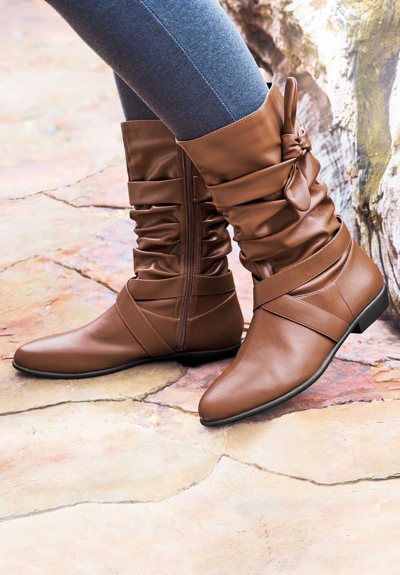 Wide calf cheap fall boots