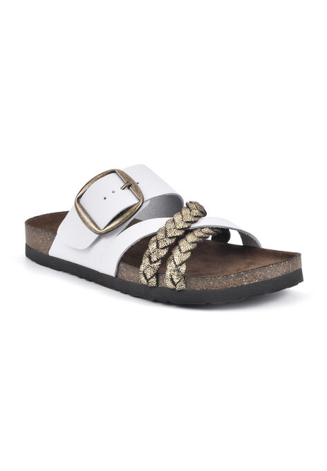 White Mountain Healing Sandals, WHITE ANTIQUE GOLD MULTI, hi-res image number null