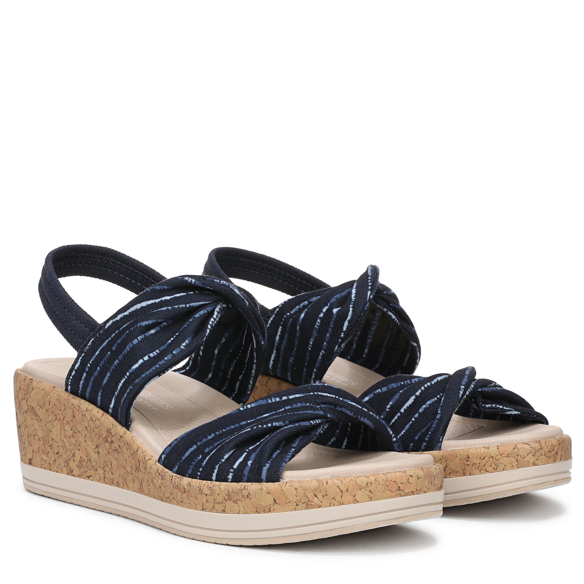 Riley Slingback Wedge Sandal, NAVY BLUE MULTI, alternate image number 2