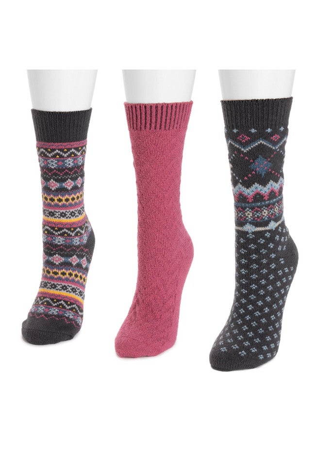 3 Pair Boot Slippers Socks, , alternate image number null