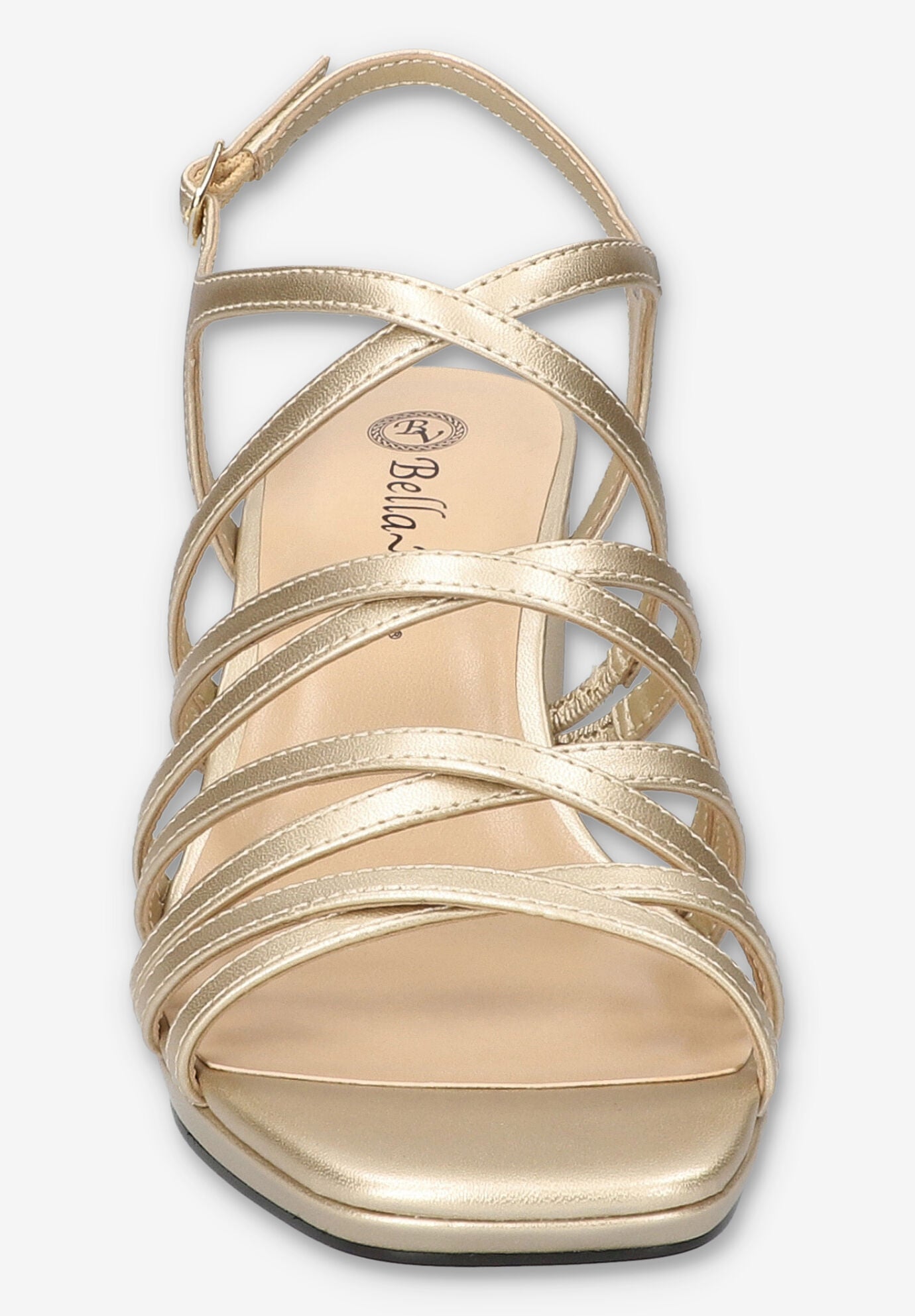 Damsel Square Toe Heeled Sandal, CHAMPAGNE, alternate image number 3