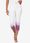Tie-Dye Capri, PURPLE DIP DYE, hi-res image number null