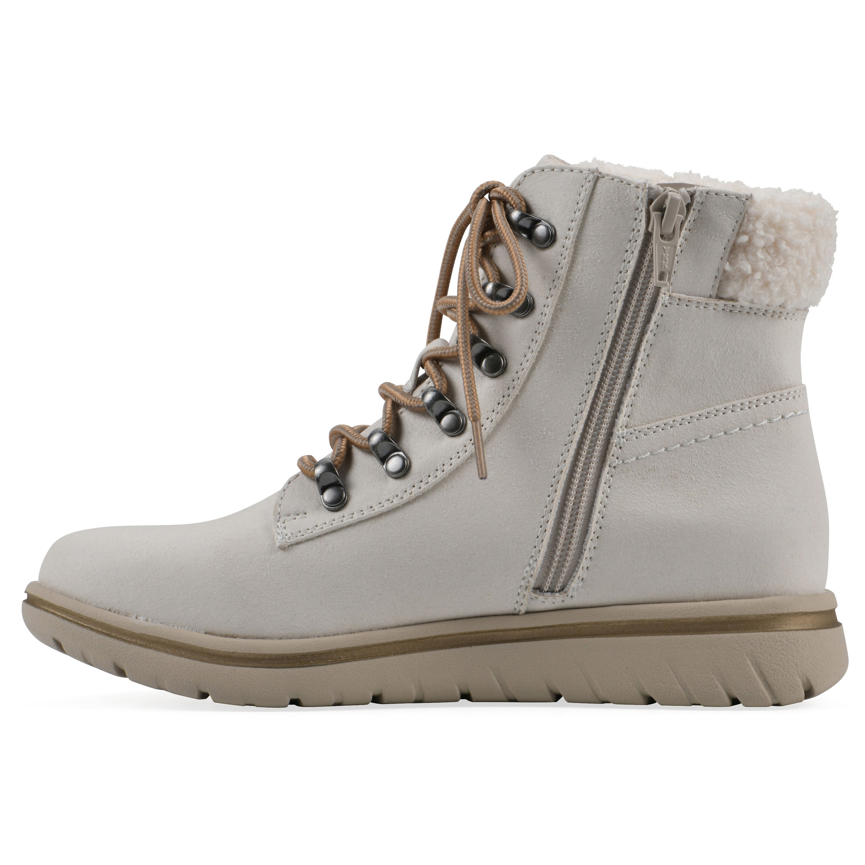 Hadrian Hiker Bootie, WHITE FABRIC, alternate image number 3