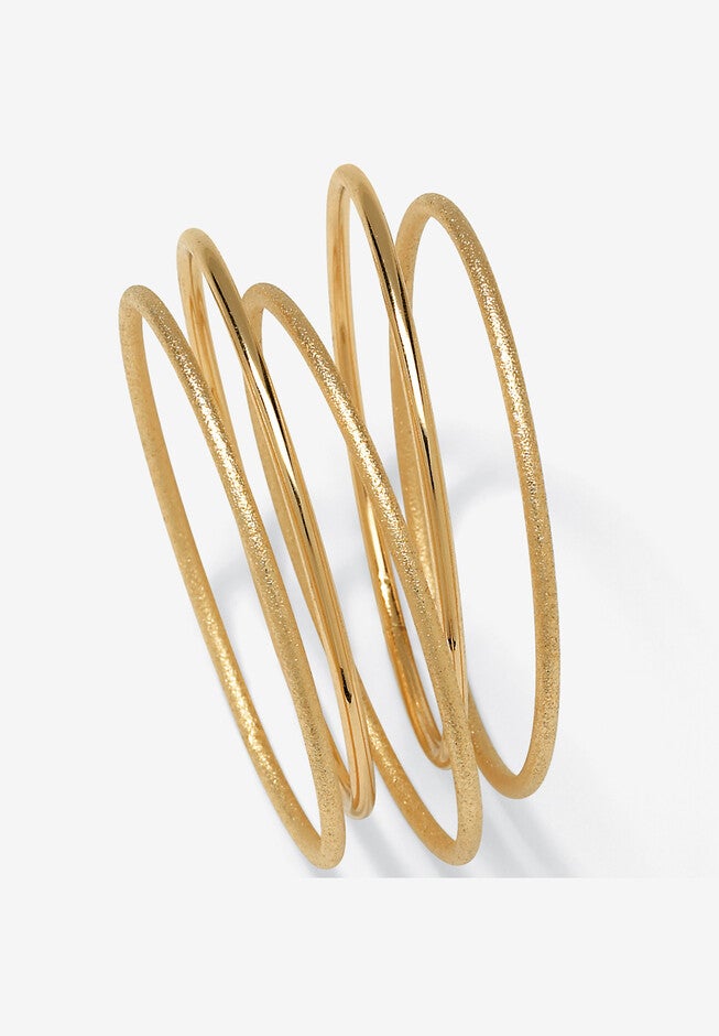 5-Piece Bracelet Set, GOLD, hi-res image number null