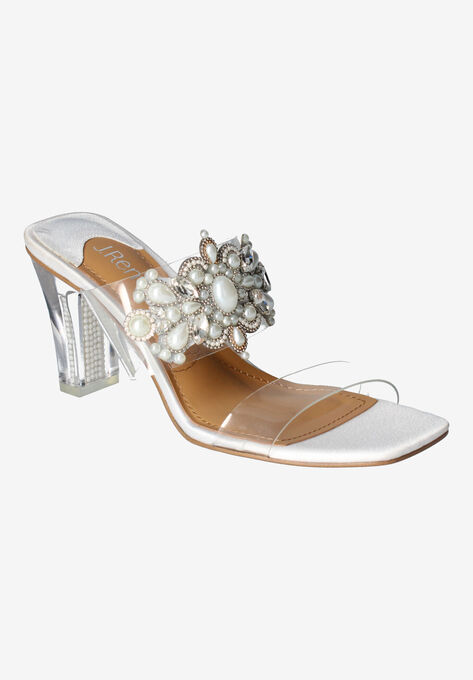 Kamelia Sandals, CLEAR WHITE PEARL, hi-res image number null