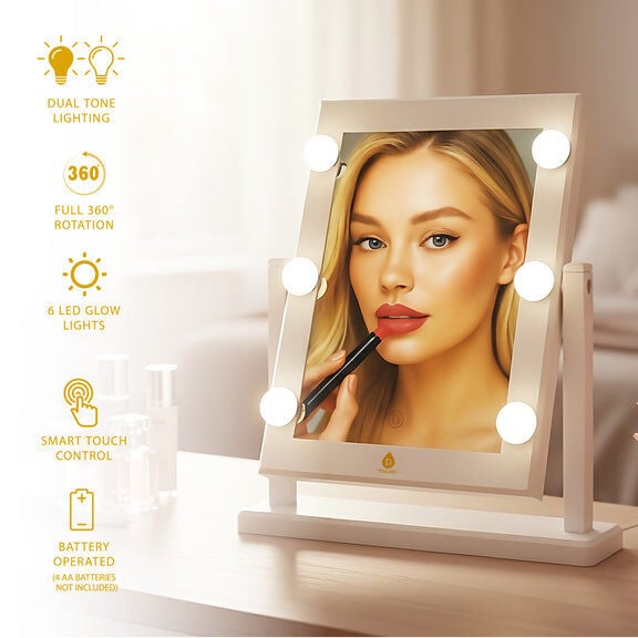 LED 14 inches Pro Vanity Mirror, WHITE, alternate image number 1