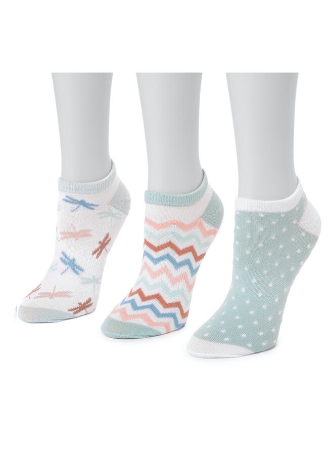 6 Pair Pack Ankle Socks, , alternate image number 2