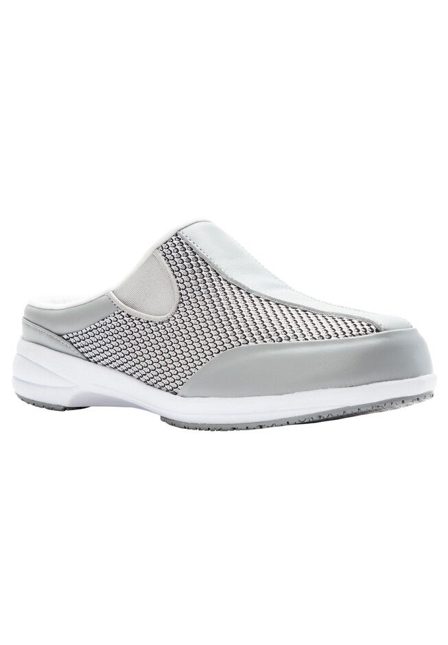 Washable Walker Slide by Propet®, SILVER MESH, hi-res image number 0