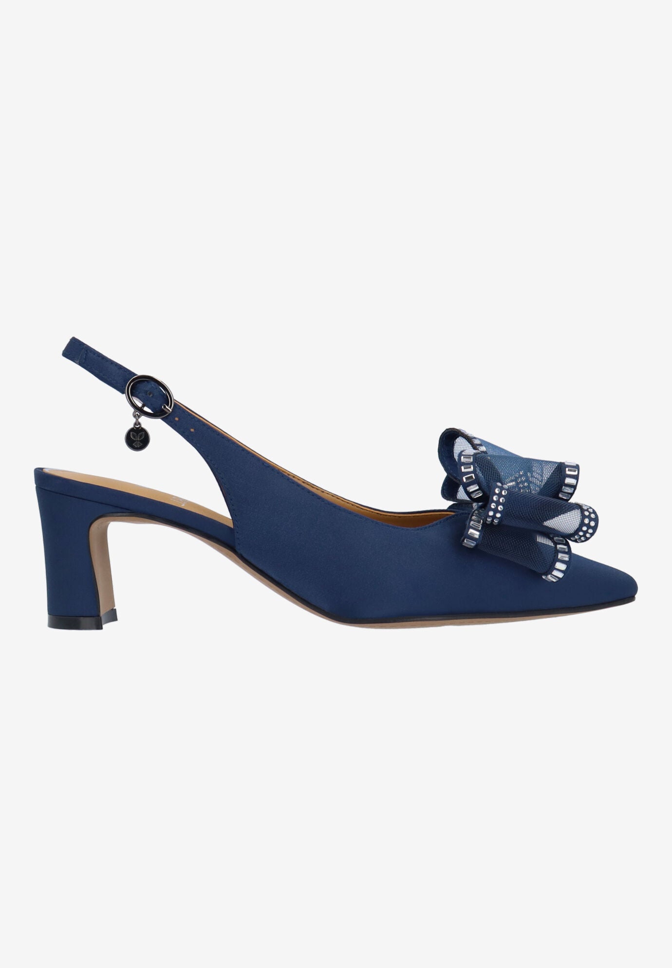 Kalindra Sling Back Pump, NAVY, alternate image number 3